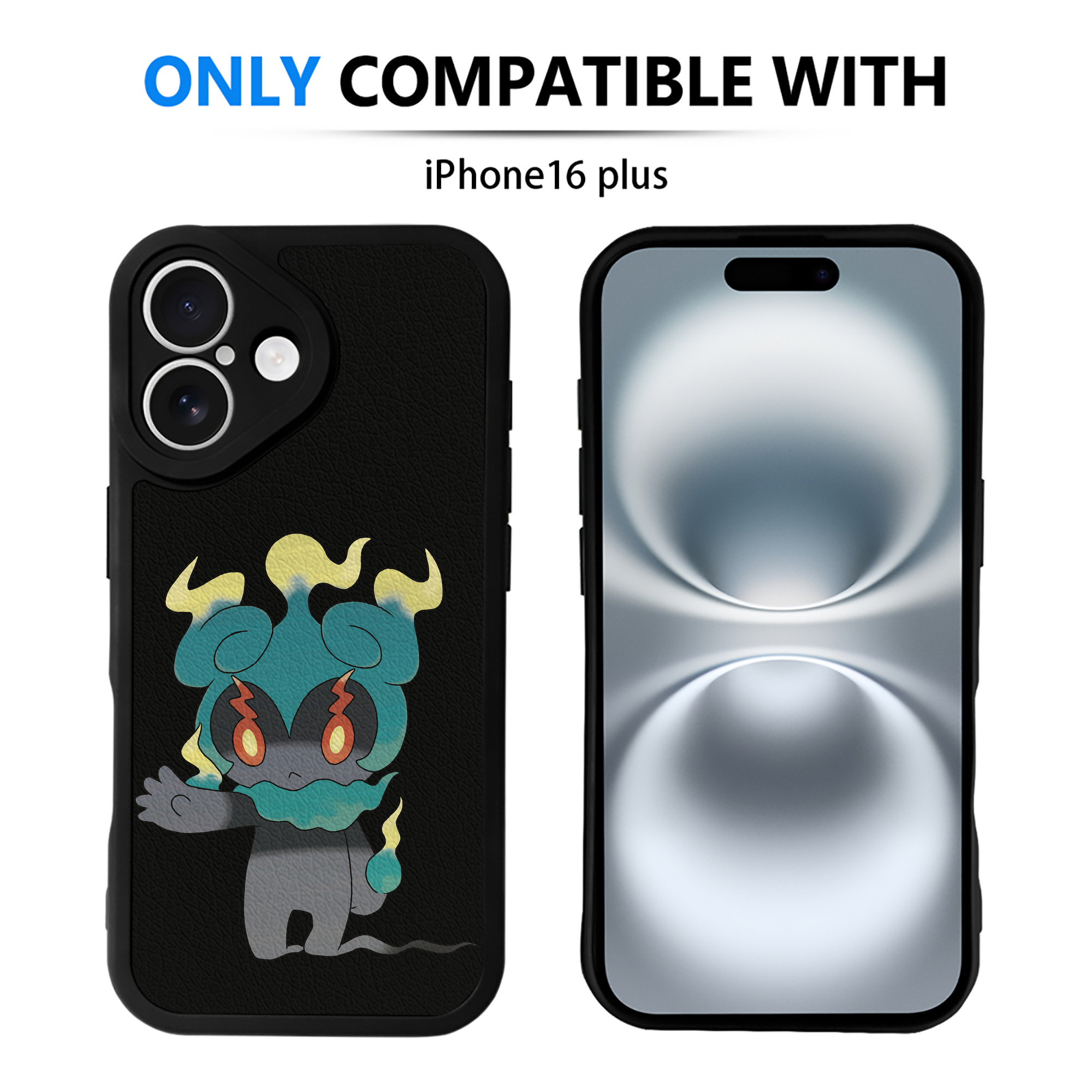 （画像用） ポケットモンスター Pokémon 【iPhone 16シリーズ対応】シリコンスマホケース（レザー調） 材質：シリコン